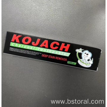Activated charcoal toothpaste black toothpaste